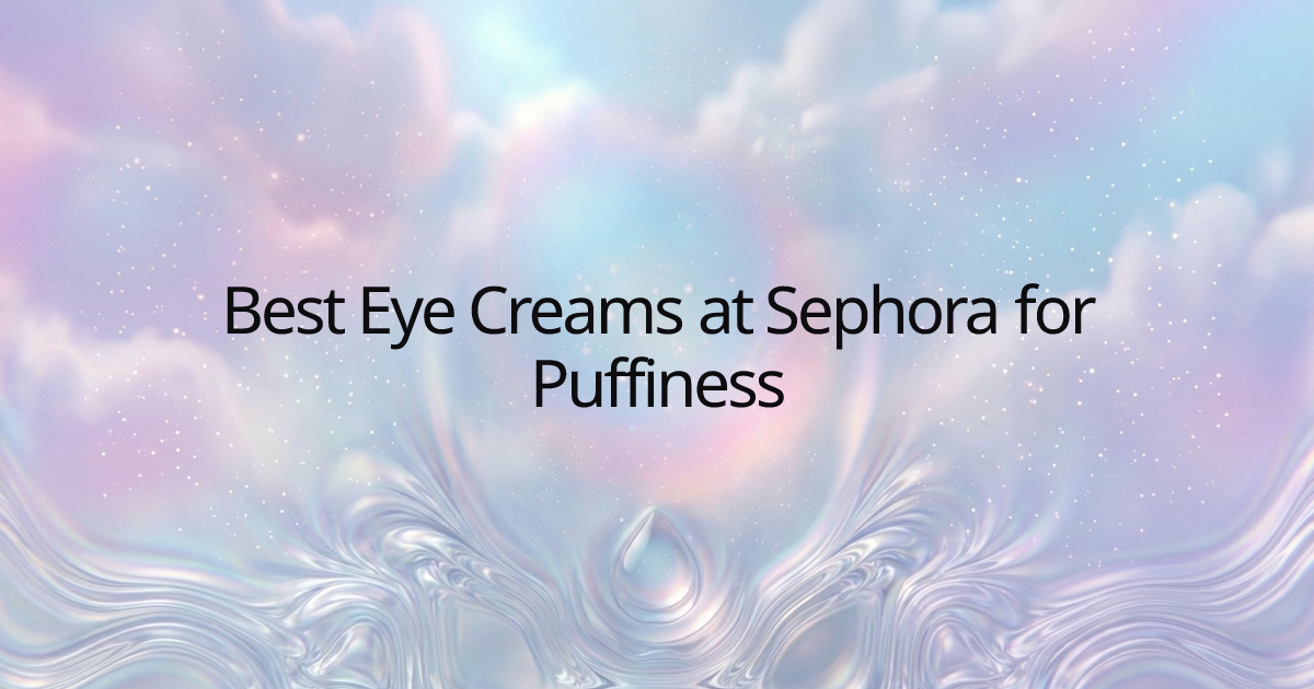 Best Eye Creams at Sephora for Puffiness