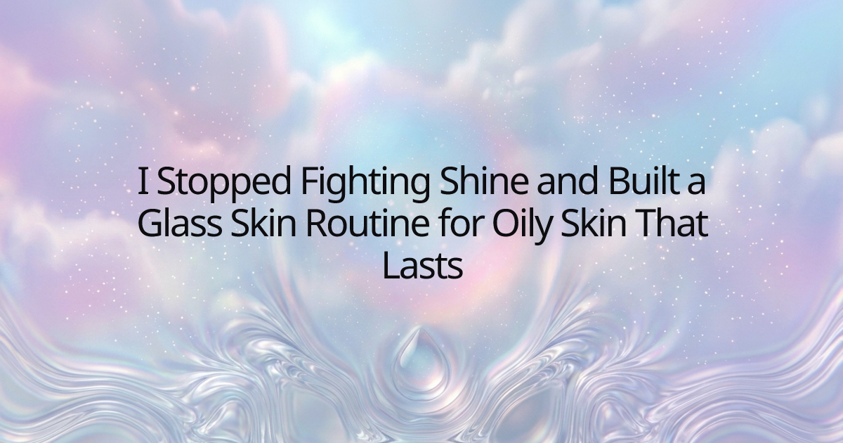 I Stopped Fighting Shine and Built a Glass Skin Routine for Oily Skin That Lasts